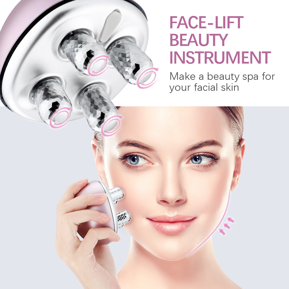 Luxury USB Rechargeable Electric Face-Lift Roller — Anti-Aging Skin Firming Beauty Device