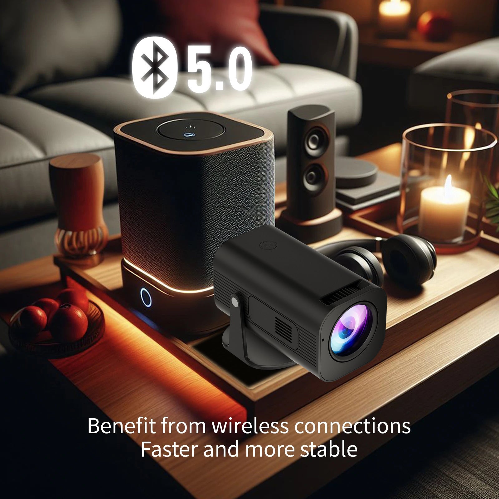 CinemaVision™ P330 Ultra-Light Mini Projector — 720P Portable Home Theater