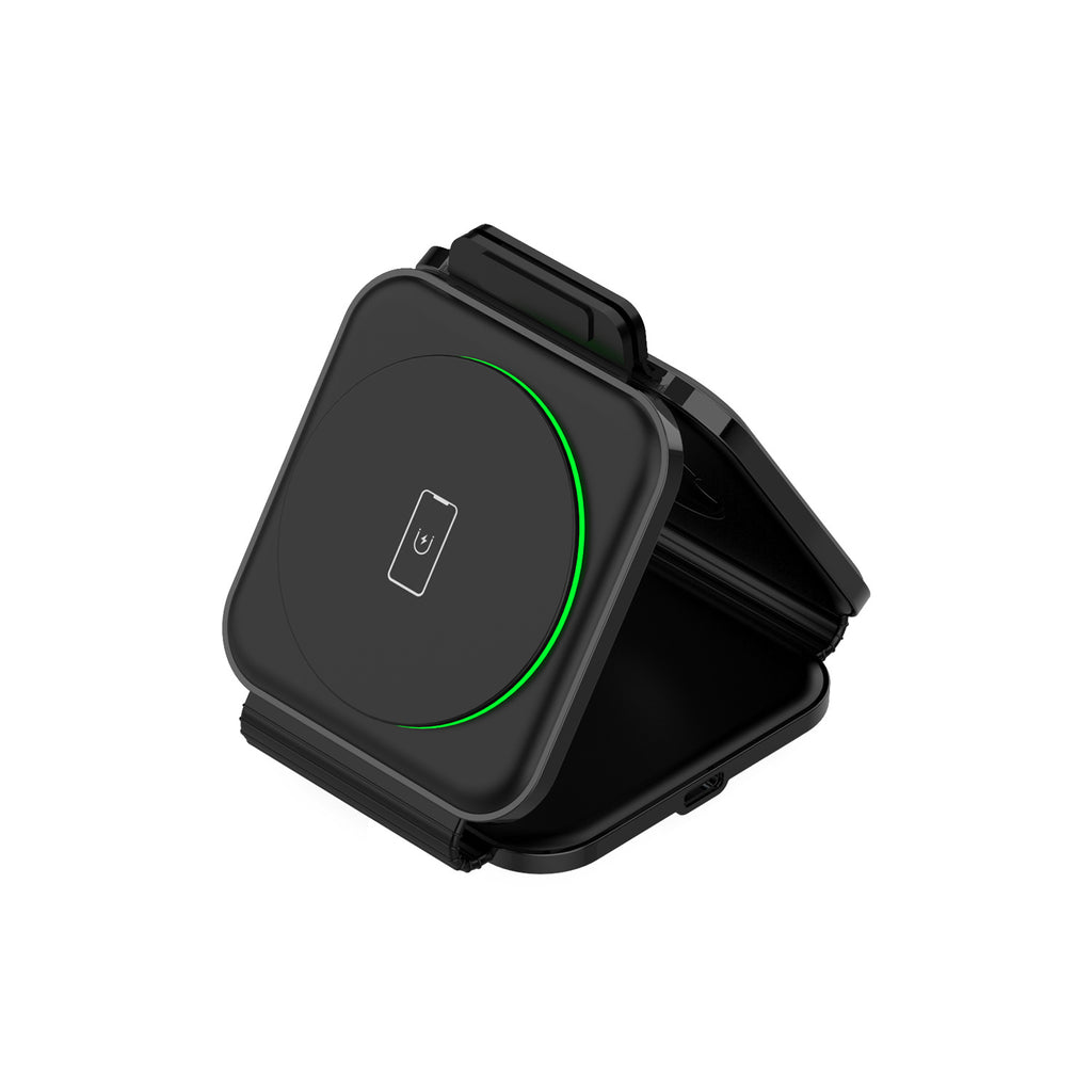 Magnetic 3-in-1 Foldable Wireless Charger — iPhone, Apple Watch & AirPods