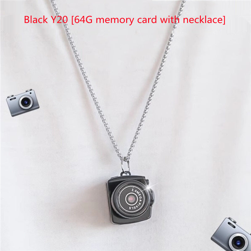 NeckShot™ HD Necklace Camera — Wearable Campus Cam in 15+ Styles with Optional Memory Card