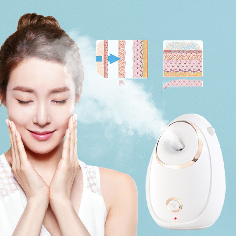 Luxury Hot Steam Facial Mist Steamer — Deep Pore Cleansing & Hydration Beauty Device