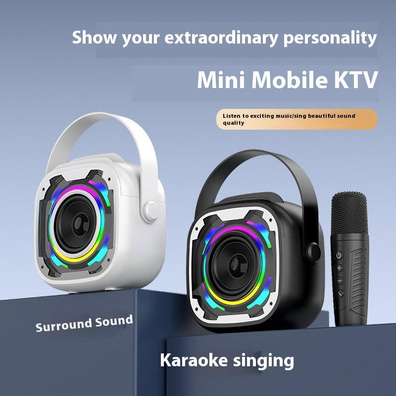 V11 Wireless Karaoke Speaker – Bluetooth & Dual Microphone Party Speaker