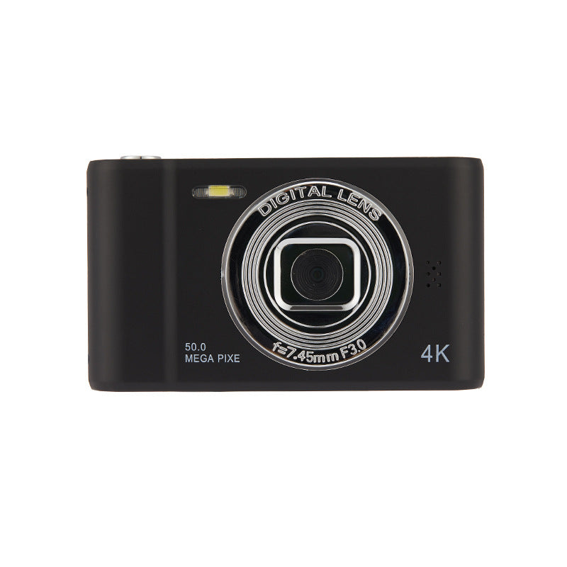 RetroShot 48MP 4K HD Digital Selfie Camera — Front & Rear Dual Lens, Retro Compact Design