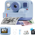 SnapPrint Pro Instant HD Color-Printing Camera — Bluetooth, 32GB & 3 Rolls Photo Paper Included