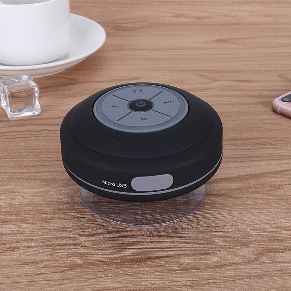 Waterproof Suction Cup Bluetooth Speaker — Shower & Outdoor Mini Speaker, BT 4.0, FM Radio, 5 Colors