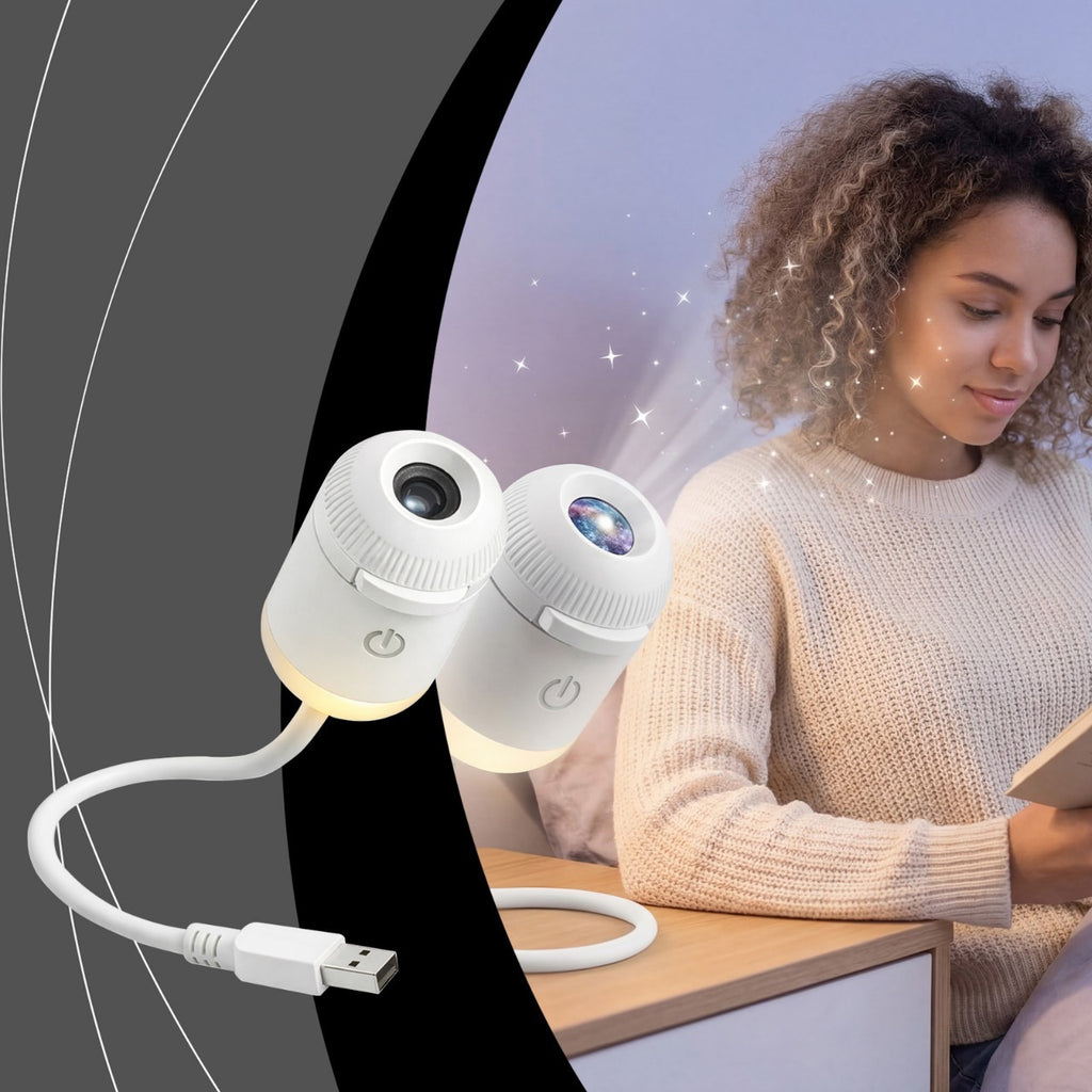 Luxury Starry Sky Projection Night Light — USB Ambient Mood Lamp for Bedroom & Nursery