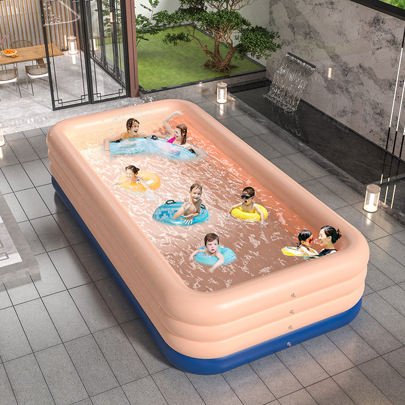 Luxury Children's Inflatable Paddling Pool – Oversized Outdoor Family Swimming Pool