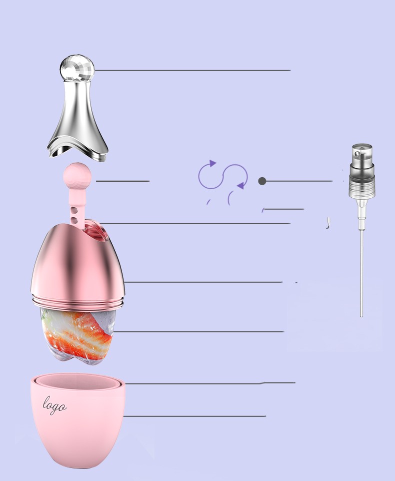 Luxury Silicone Ice Cube Facial Roller — Skin Lifting & Contouring Tool
