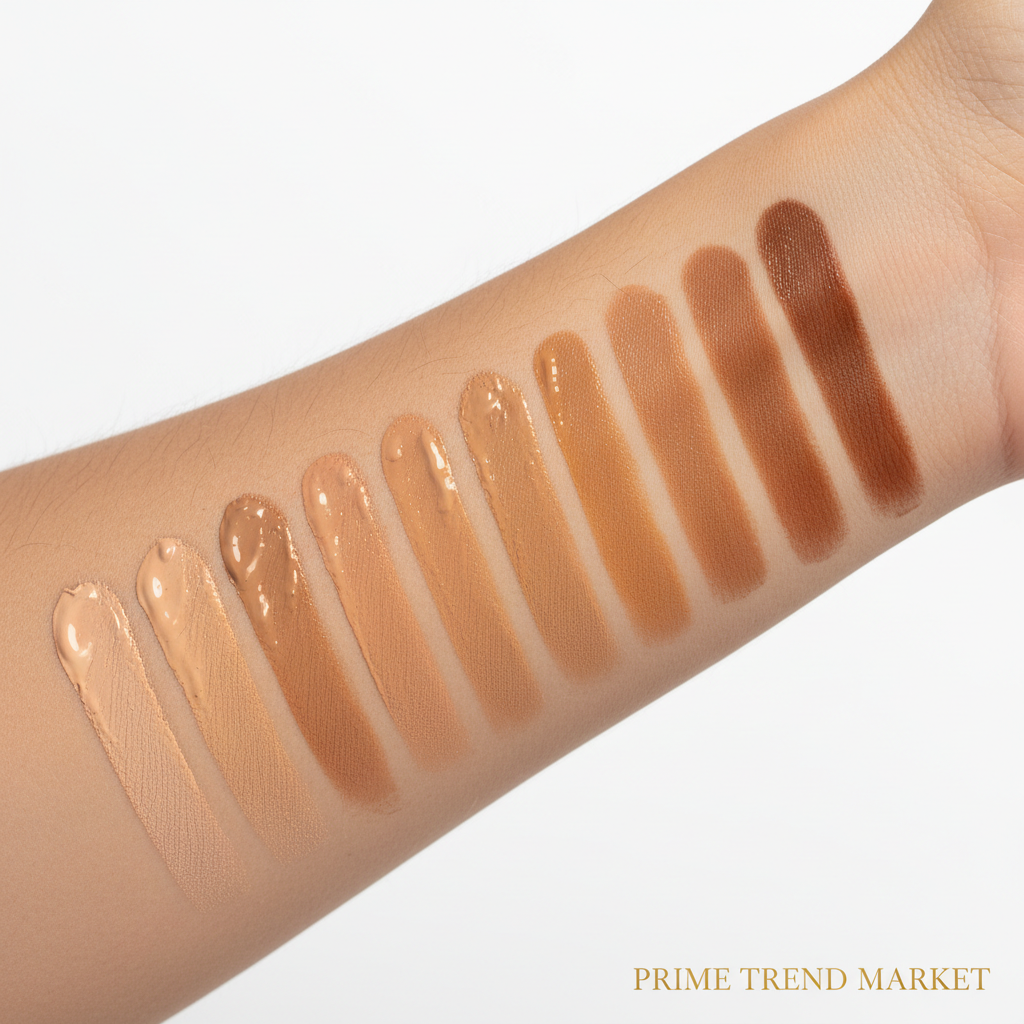 10 shade swatches