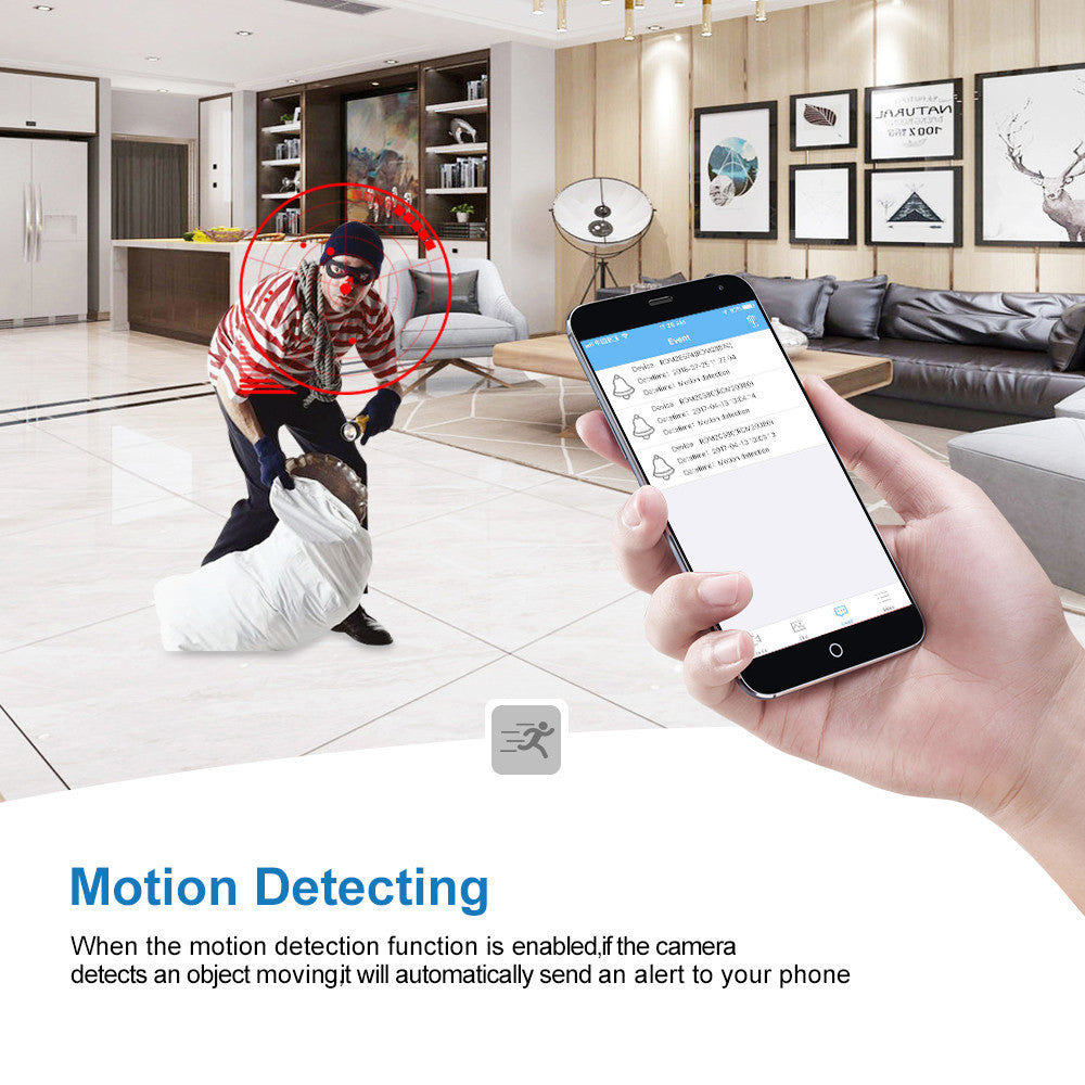 1080P Mini WiFi Hidden Security Camera — Night Vision, Motion Detection & Remote Viewing