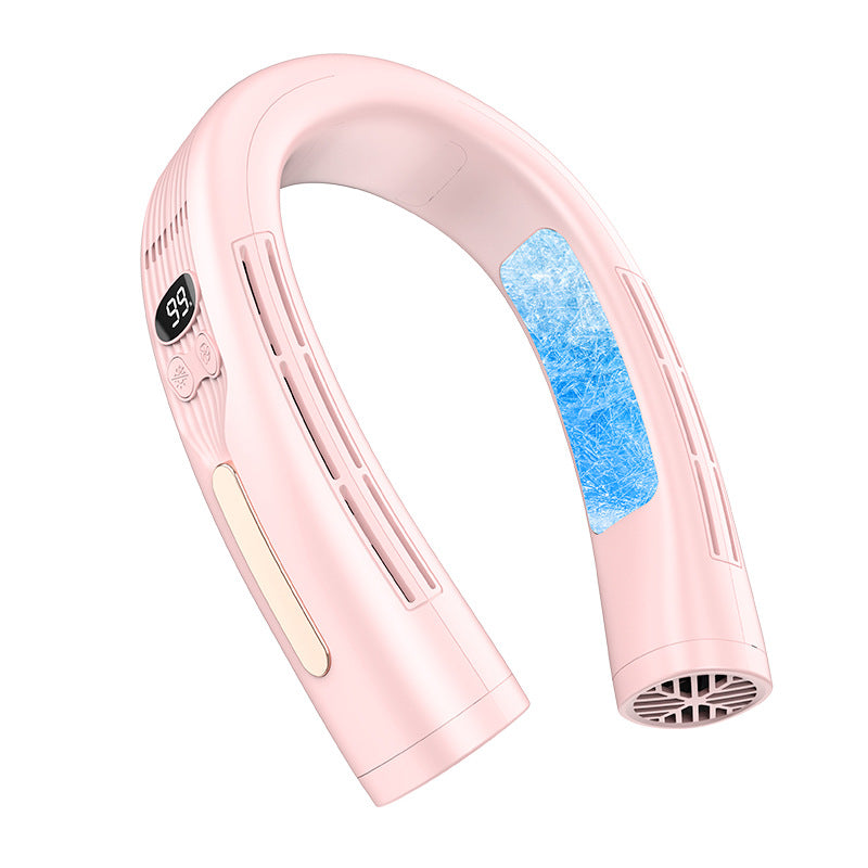 Wearable Neck Fan — 4000mAh Battery, 6–8H Cooling, Leafless, 5 Colors