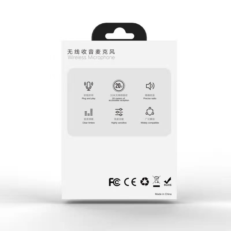Wireless Clip-On Microphone | Noise-Cancelling Lavalier Mic for TikTok, Live & Content Creation