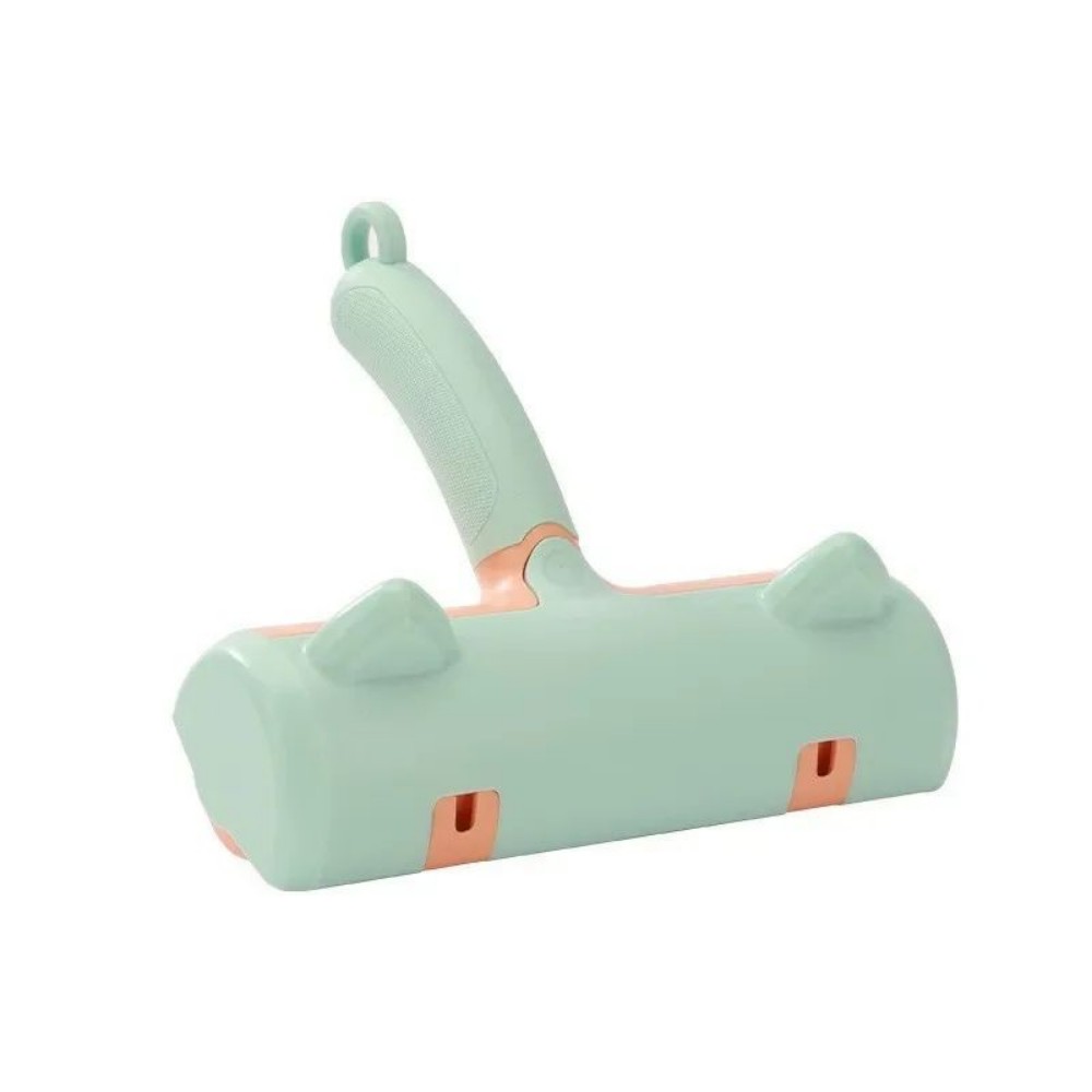 Image 1: "Pet hair removal roller self-cleaning lint brush for dogs and cats"
Image 2: "Self-cleaning pet hair remover removing fur from sofa"
Image 3: "Two-way pet hair roller with static technology for clothing"
Image 4: "Reusable lint roller cleaning pet hair from furniture"
Image 5: "Pet hair removal brush with self-cleaning base"
Image 6: "Static pet hair remover for dogs and cats on fabric"