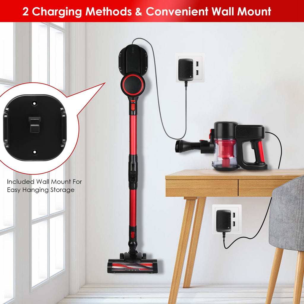VacuElite™ Cordless 4-in-1 Stick Vacuum & Mop — 12000Pa, LED Light, 180° Foldable, 30-Min Runtime