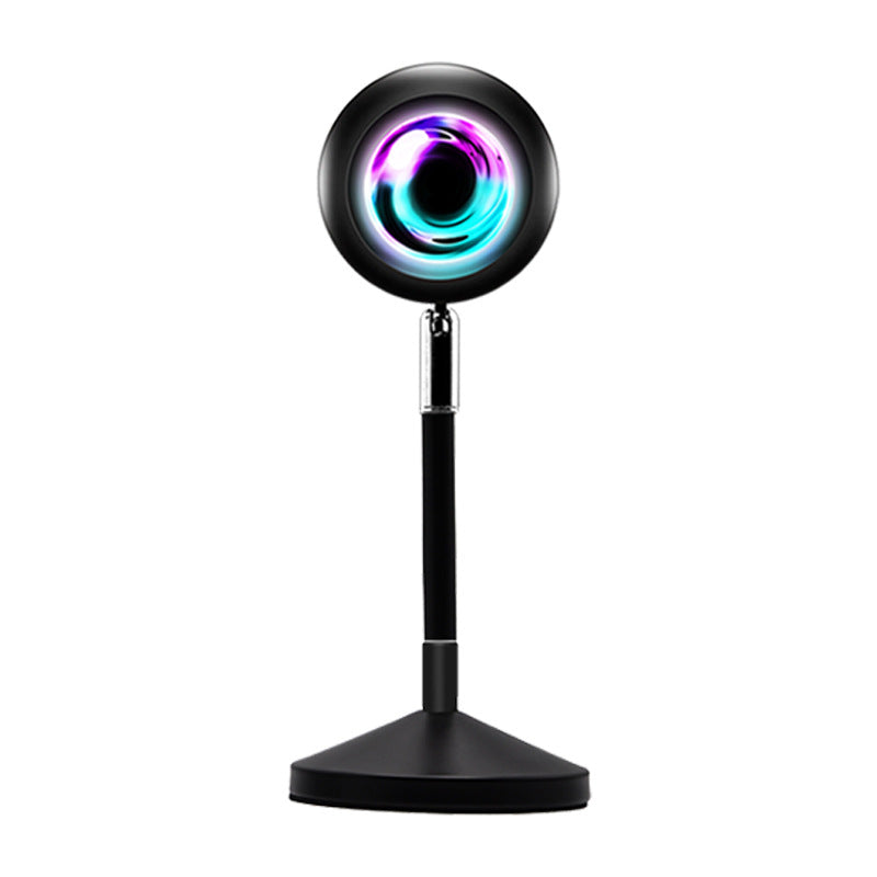 "Smart sunset projection lamp with voice control"
"Sunset light projecting rainbow colors on wall"
"Voice control smart sunset projection lamp"
"Graffiti sunset light creating ambient room lighting"
"180-degree rotatable sunset projection lamp"