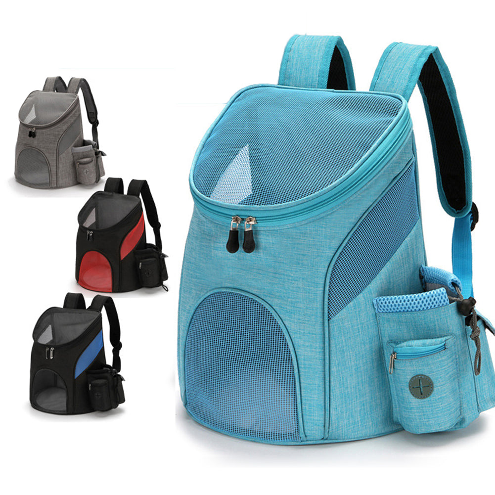 Luxury Foldable Pet Backpack Carrier – Breathable Mesh Travel Bag for Cats & Dogs