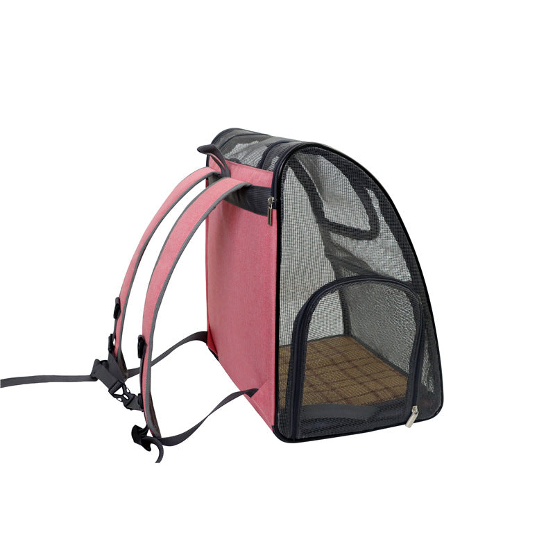 Luxury Space Capsule Pet Carrier Bag – Breathable Mesh Foldable Travel Bag for Cats & Dogs