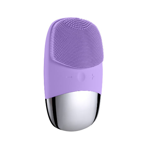 Luxury Mini Silicone Electric Face Cleansing Brush — Sonic Vibration Deep Pore Cleanser
