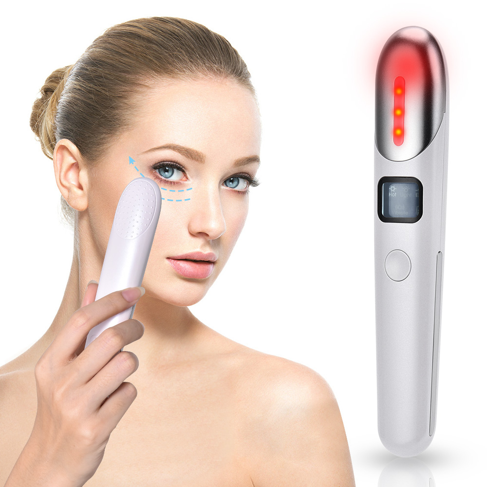 Luxury EMS Red Light Eye Beauty Massager — Dark Circles, Eye Bags, Fine Lines & Fatigue Relief Device