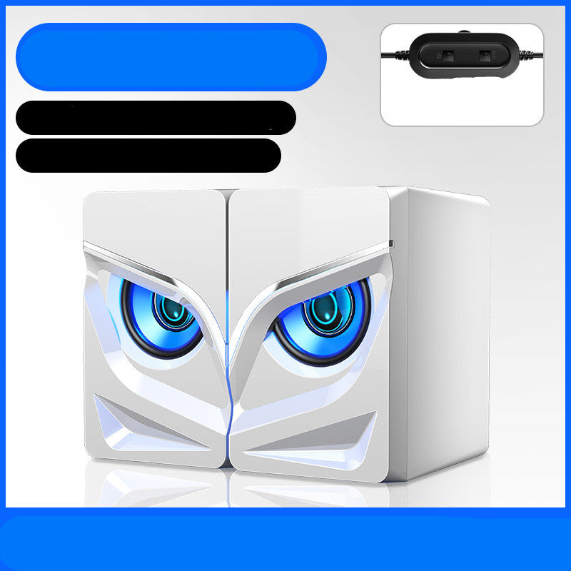 Eagle Eye Desktop Bluetooth Soundbar Speakers | HD Stereo Sound, LED Light & USB Powered