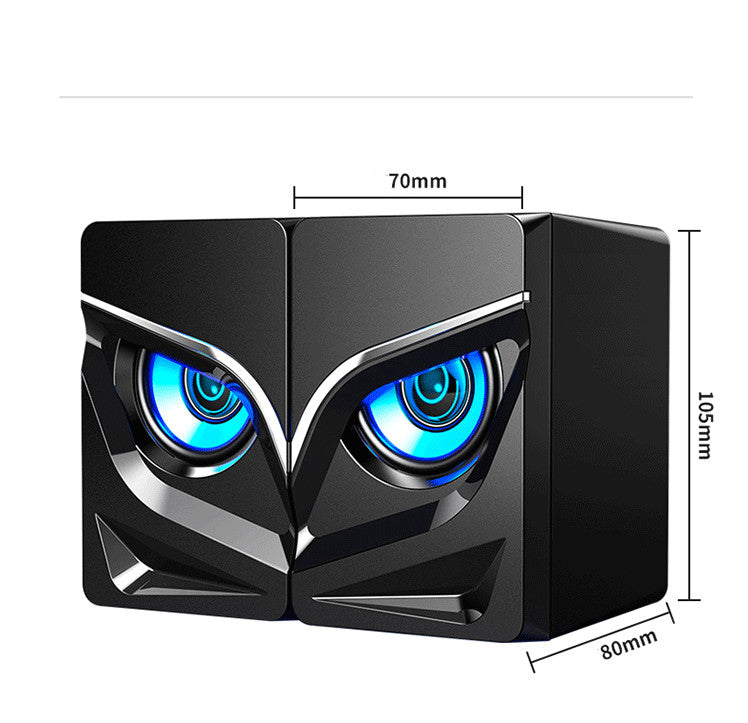 Eagle Eye Desktop Bluetooth Soundbar Speakers | HD Stereo Sound, LED Light & USB Powered