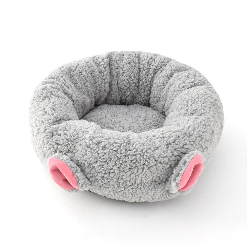 Premium Lamb Wool Round Pet Bed — Deep Sleep Donut Nest, Ultra-Soft, 3 Sizes