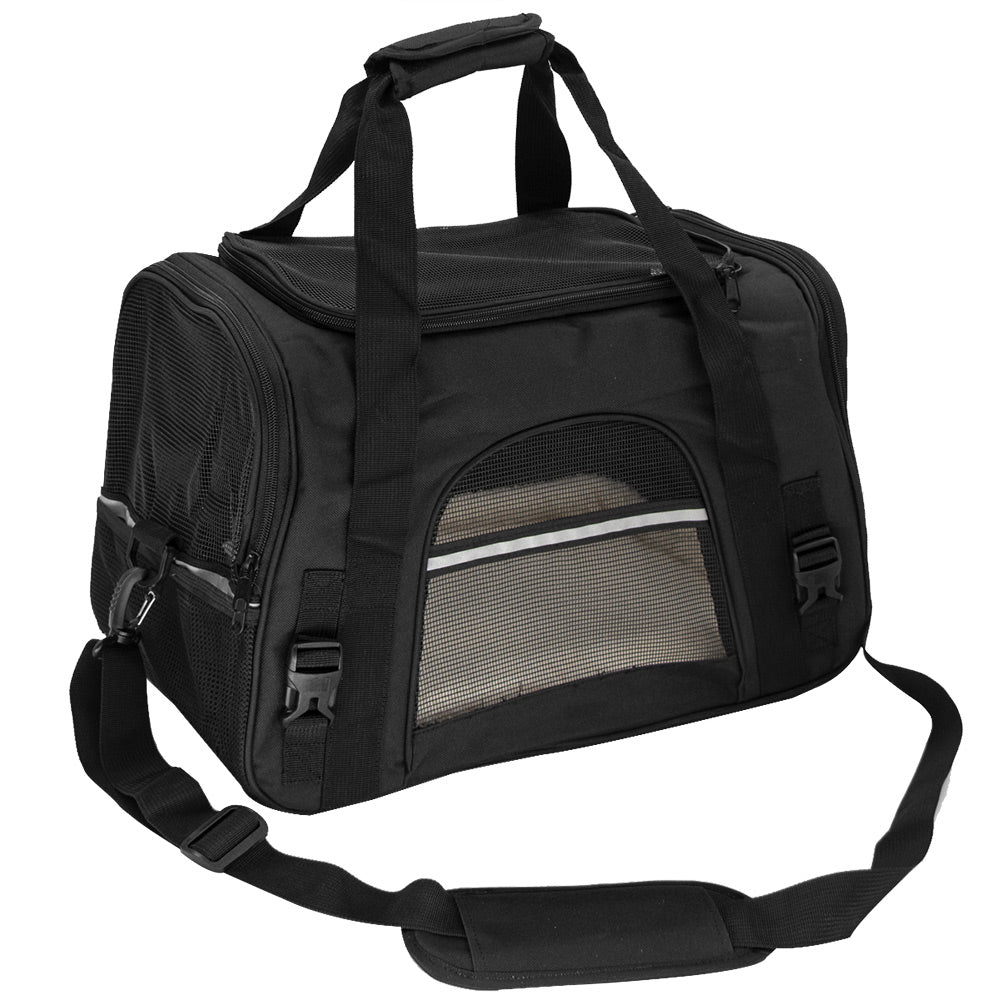 Luxury Breathable Foldable Pet Carrier Bag – Soft-Sided Travel Handbag for Cats & Dogs