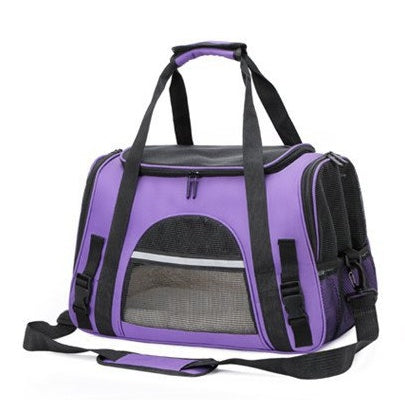 Luxury Breathable Foldable Pet Carrier Bag – Soft-Sided Travel Handbag for Cats & Dogs