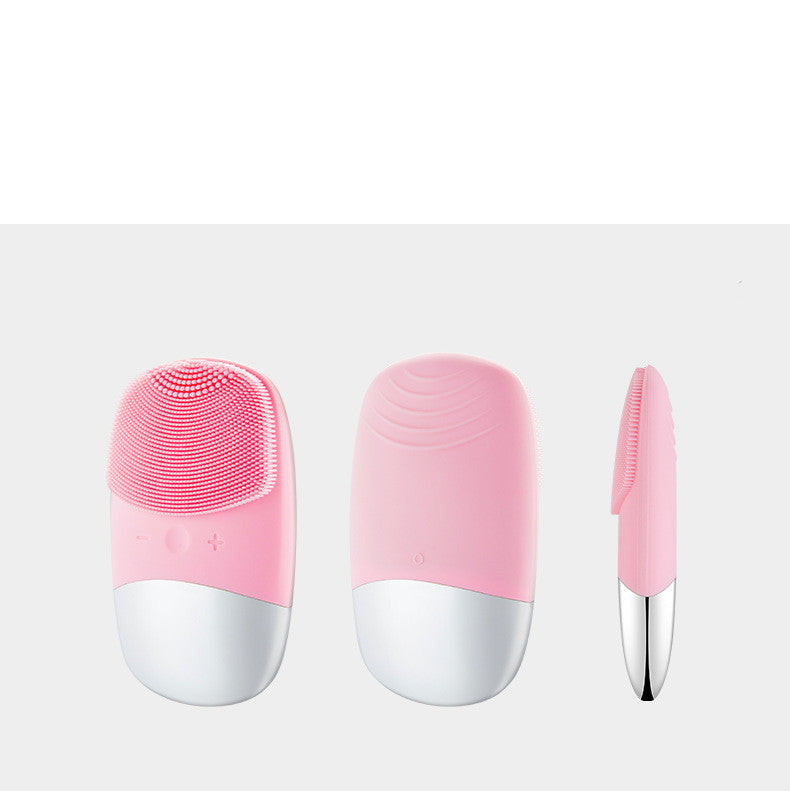 Luxury Mini Silicone Electric Face Cleansing Brush — USB Sonic Skin Purifier