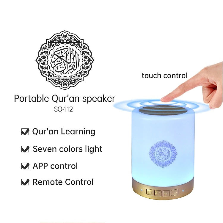 Remote Control LED Bluetooth Speaker — 2-in-1 Ambient Lamp & Wireless Speaker, Colorful Light, USB
