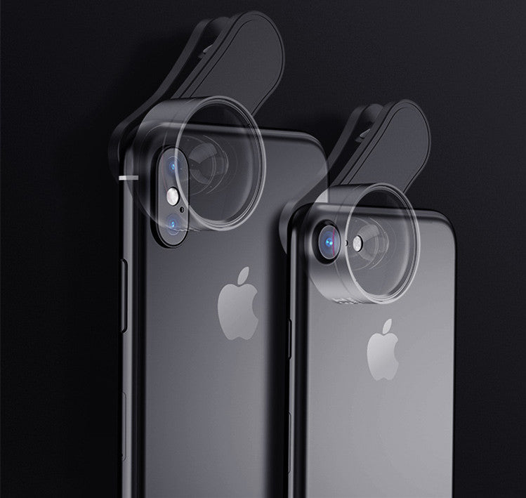 Luxury Pro Creator Smartphone Lens Kit with LED Fill Light — Wide Angle, Macro & Fisheye | 4K HD