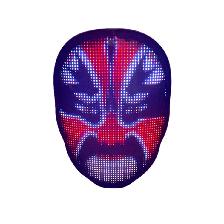 APP-Controlled LED Face-Changing Glowing Mask | Music Reactive DIY Party Mask