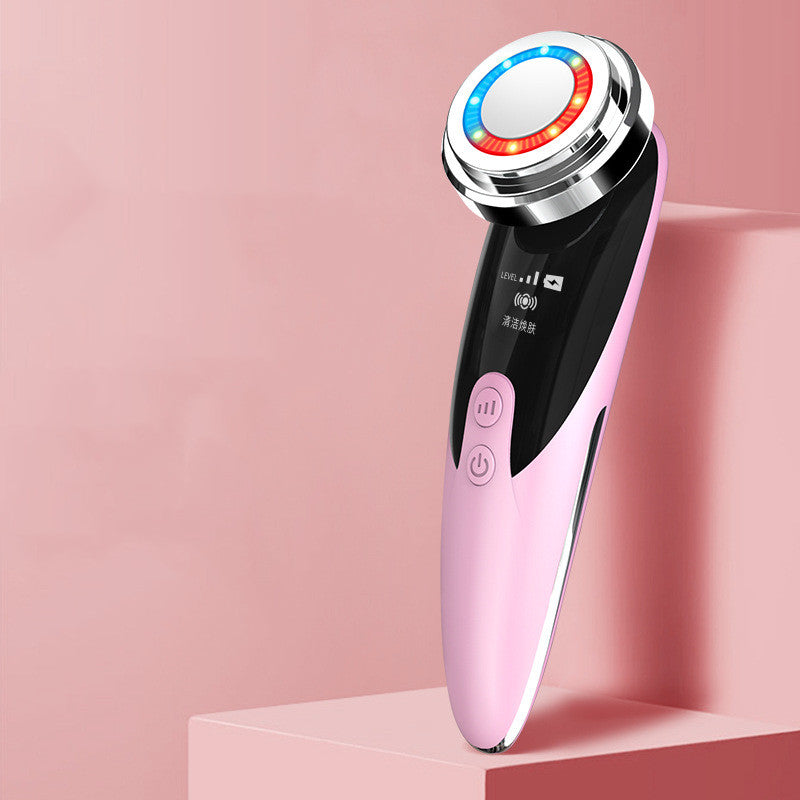 6-in-1 Facial Beauty Massager | Firming, Lifting, Pore Cleansing & Ion Therapy Device