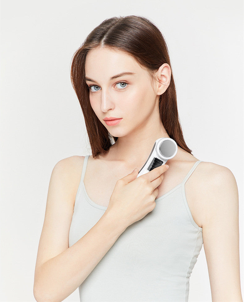 Luxury Iontophoresis Facial Beauty Device — Ion + Vibration + Heat Skin Radiance & Renewal