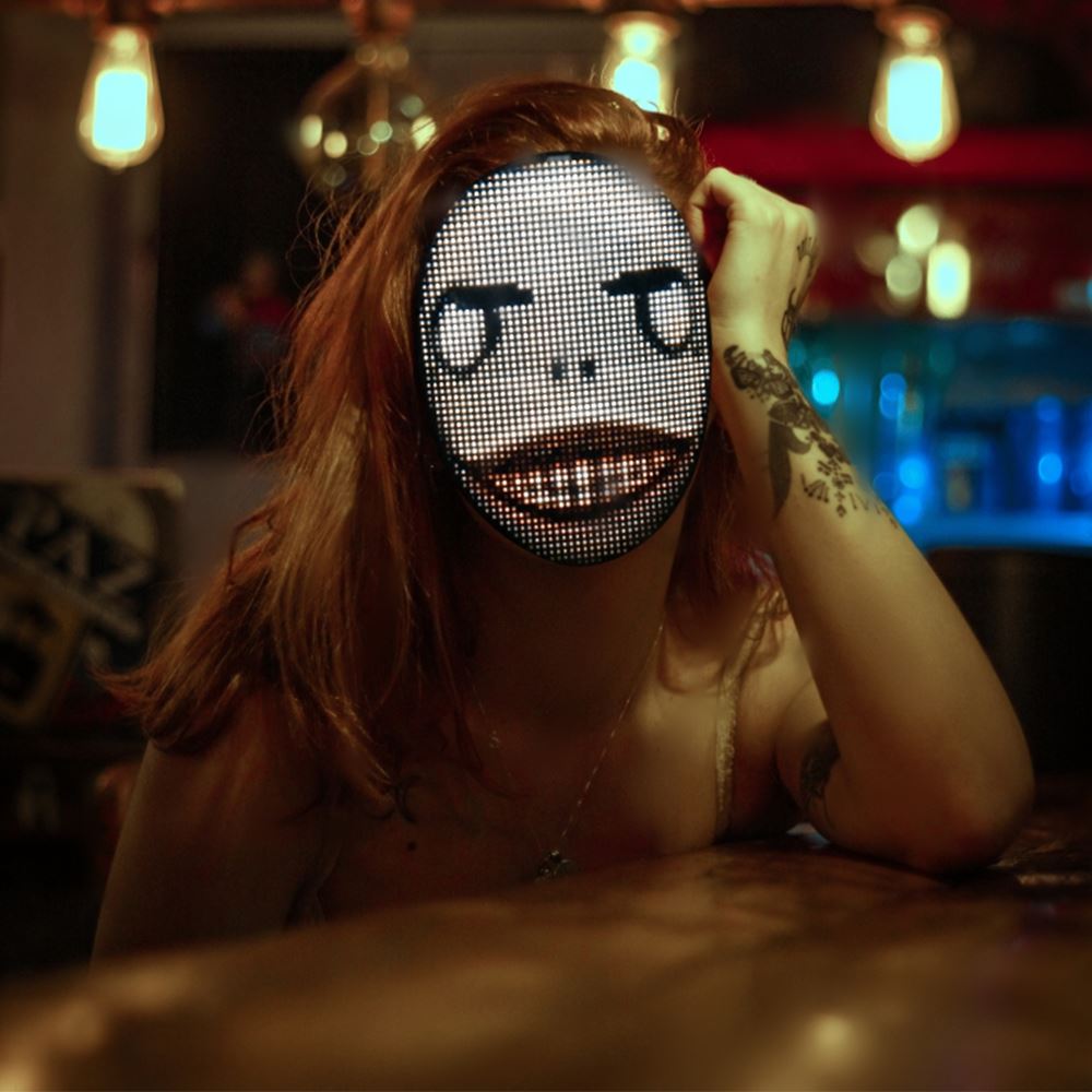APP-Controlled LED Face-Changing Glowing Mask | Music Reactive DIY Party Mask