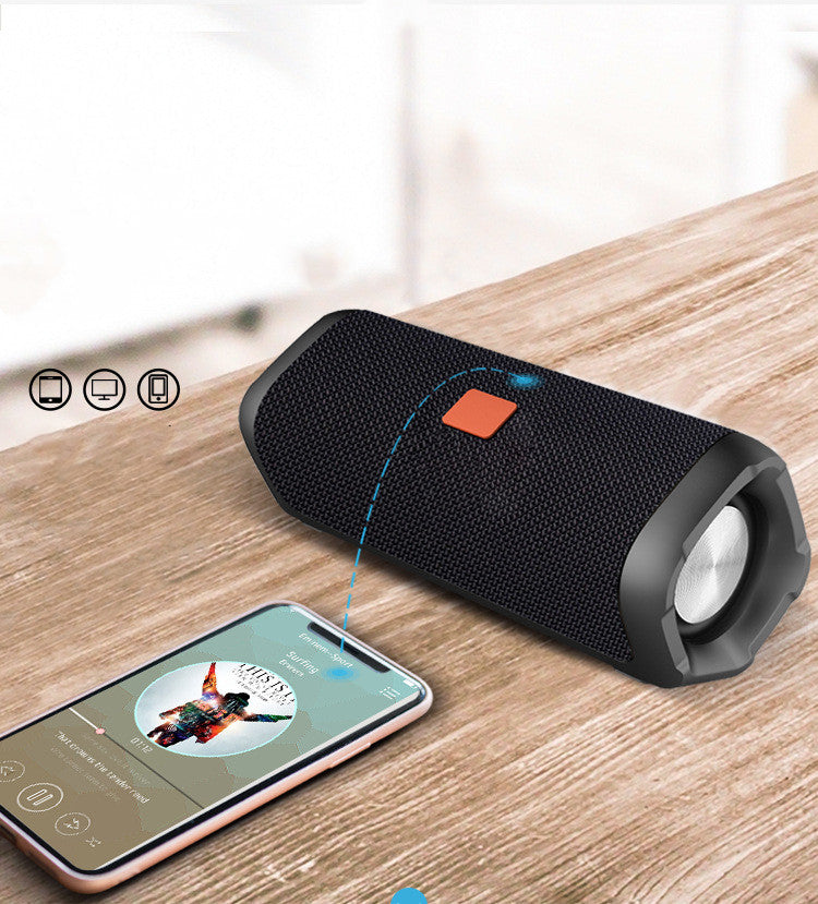 Fabric Waterproof Bluetooth Speaker — IPX4, TWS Stereo, 12H Battery & 20M Range