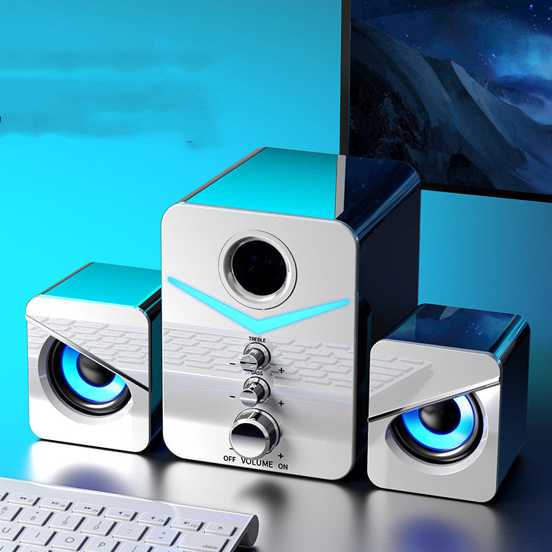 Eagle Eye Desktop Bluetooth Soundbar Speakers | HD Stereo Sound, LED Light & USB Powered
