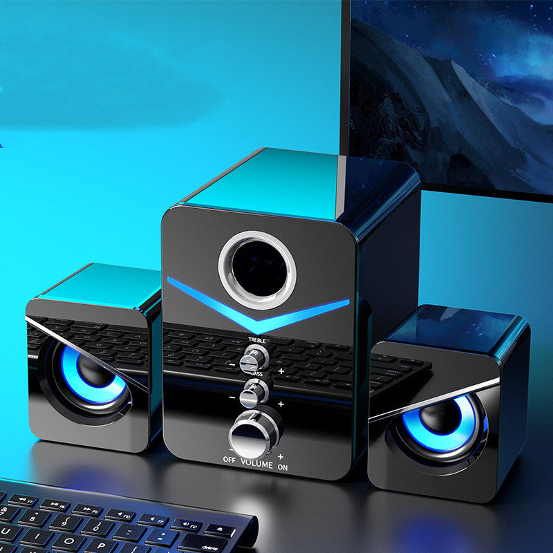 Eagle Eye Desktop Bluetooth Soundbar Speakers | HD Stereo Sound, LED Light & USB Powered