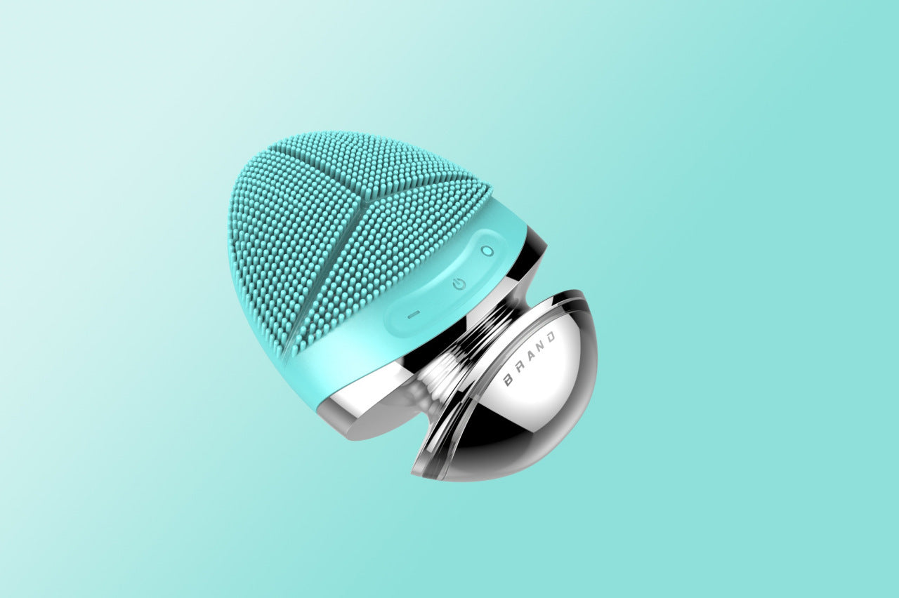 Luxury 5-in-1 Silicone Facial Cleansing & Lifting Device — Ultrasonic, EMS Microcurrent, IPL, Heat & Vibration Skin Care Tool