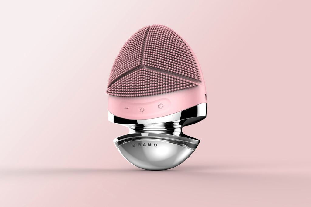Luxury 5-in-1 Silicone Facial Cleansing & Lifting Device — Ultrasonic, EMS Microcurrent, IPL, Heat & Vibration Skin Care Tool