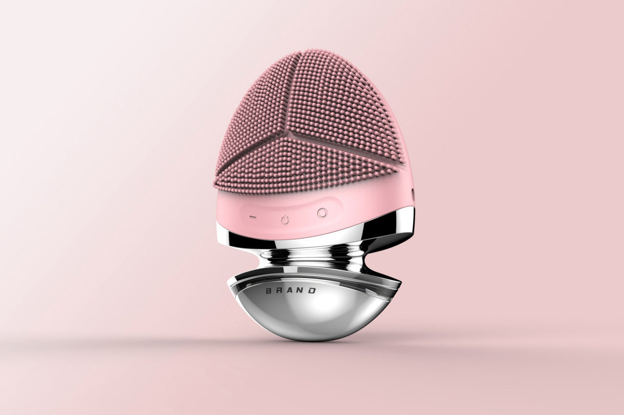 Luxury 5-in-1 Silicone Facial Cleansing & Lifting Device — Ultrasonic, EMS Microcurrent, IPL, Heat & Vibration Skin Care Tool