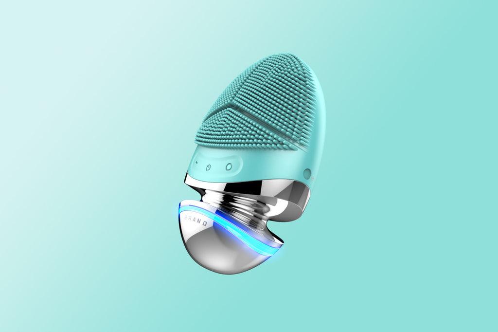 Luxury 5-in-1 Silicone Facial Cleansing & Lifting Device — Ultrasonic, EMS Microcurrent, IPL, Heat & Vibration Skin Care Tool
