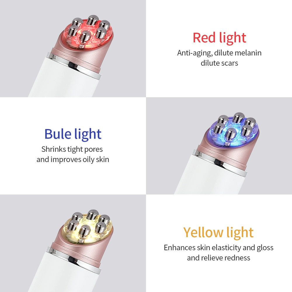 6-in-1 RF Mesotherapy Beauty Pen | EMS LED Eye & Face Lifting Wand
