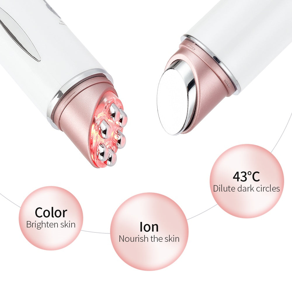 6-in-1 RF Mesotherapy Beauty Pen | EMS LED Eye & Face Lifting Wand