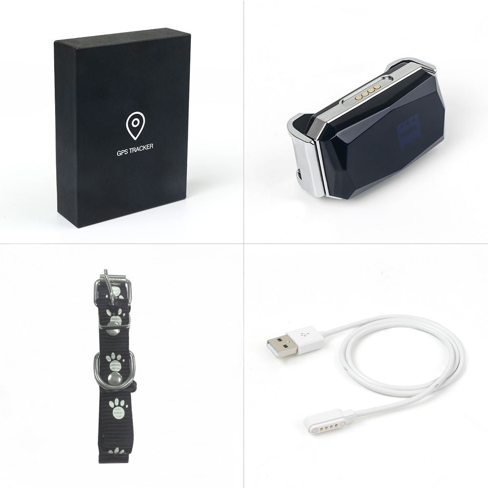 PawDrop GPS Pet Tracker – Real-Time Anti-Lost Dog & Cat Collar Device with SOS, Geofence & Voice Monitor