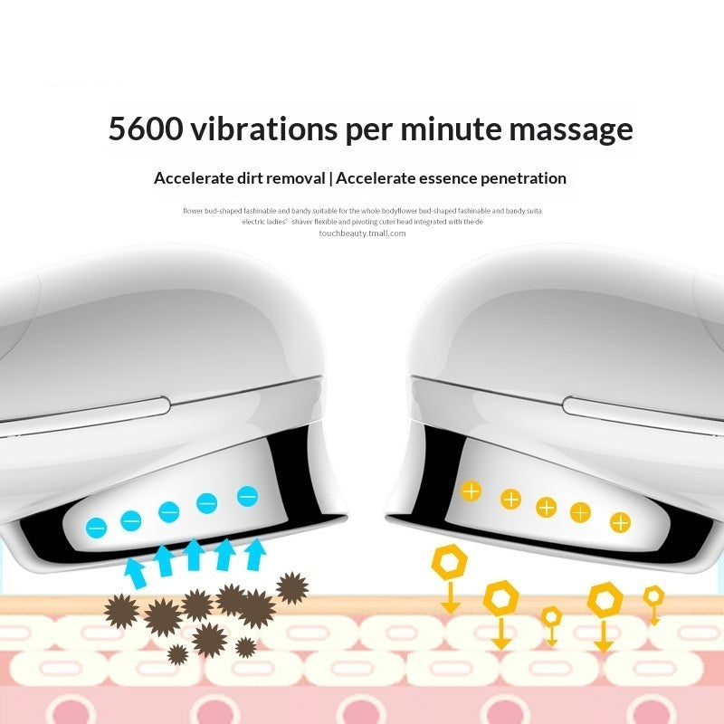 Luxury Facial Beauty Instrument — Sonic Vibration & Negative Ion Skin Rejuvenation Device