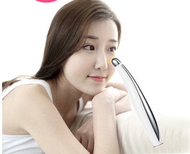 Luxury Eye Ion Therapy Pen — Ionic Microcurrent Eye Massager for Dark Circles, Puffiness & Fine Lines