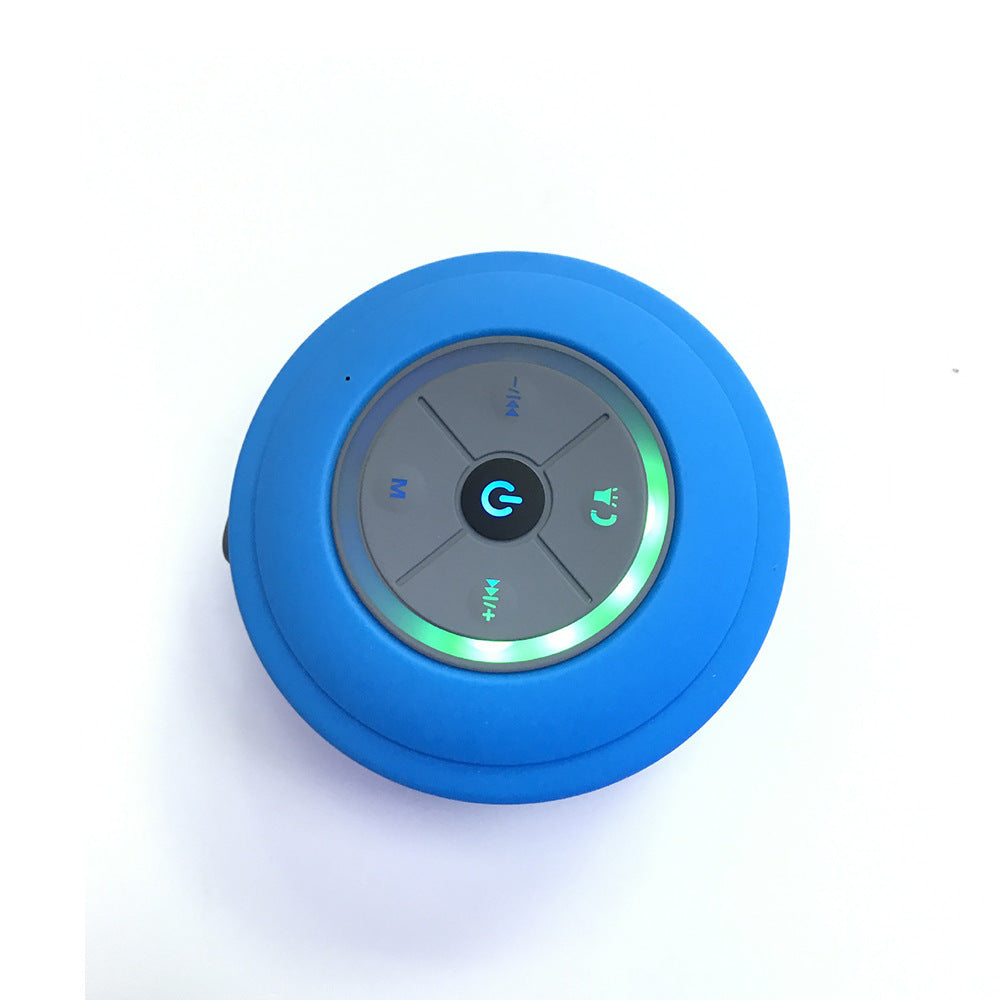 Waterproof Suction Cup Bluetooth Speaker — Shower & Outdoor Mini Speaker, BT 4.0, FM Radio, 5 Colors