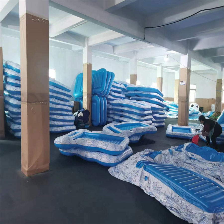 Luxury Inflatable Pool Float Recliner – Giant Tanning Lounger for Swimming Pools