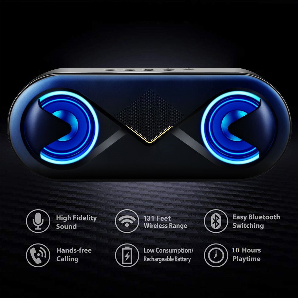 Premium Wireless Bluetooth Speaker — Dual Driver, Deep Bass & 6H Playtime